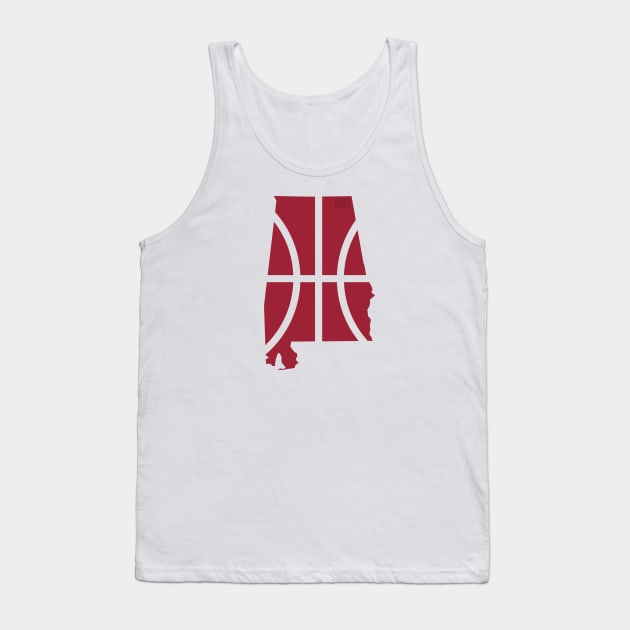 Alabama Basketball Tank Top by And1Designs